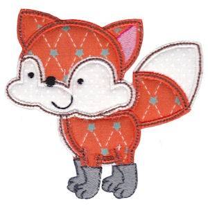 Picture of Forest Fox Applique Machine Embroidery Design