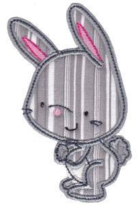 Picture of Forest Rabbit Applique Machine Embroidery Design
