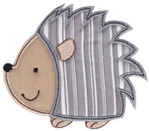 Picture of Forest Hedgehog Applique Machine Embroidery Design