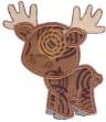 Picture of Forest Moose Applique Machine Embroidery Design