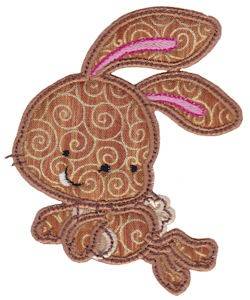 Picture of Forest Bunny Applique Machine Embroidery Design