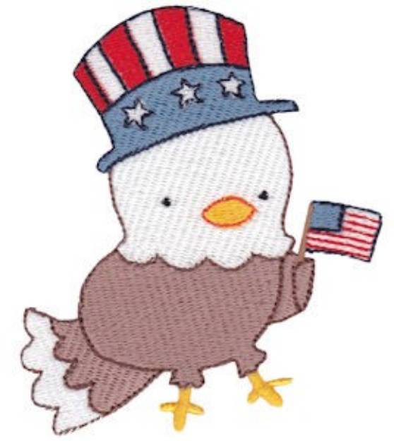 Picture of USA Eagle Machine Embroidery Design