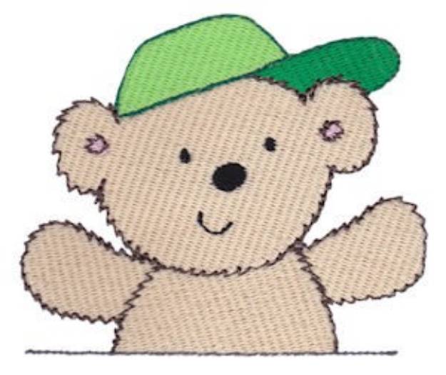 Picture of Cuddle Bear With Hat Machine Embroidery Design