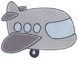 Picture of Vacation Time Airplane Machine Embroidery Design