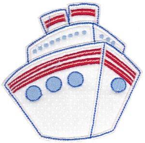 Picture of Vacation Time Cruise Machine Embroidery Design