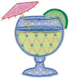 Picture of Vacation Time Beverage Machine Embroidery Design