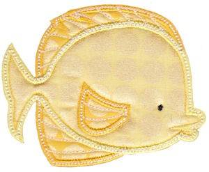 Picture of Sea Creatures Too Applique Tang Fish Machine Embroidery Design