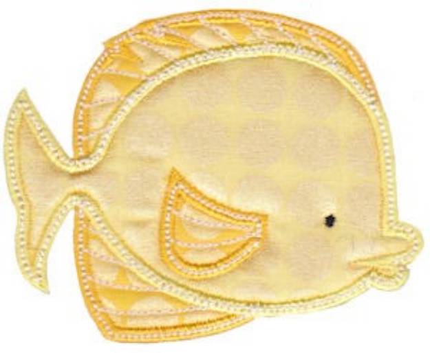 Picture of Sea Creatures Too Applique Tang Fish Machine Embroidery Design