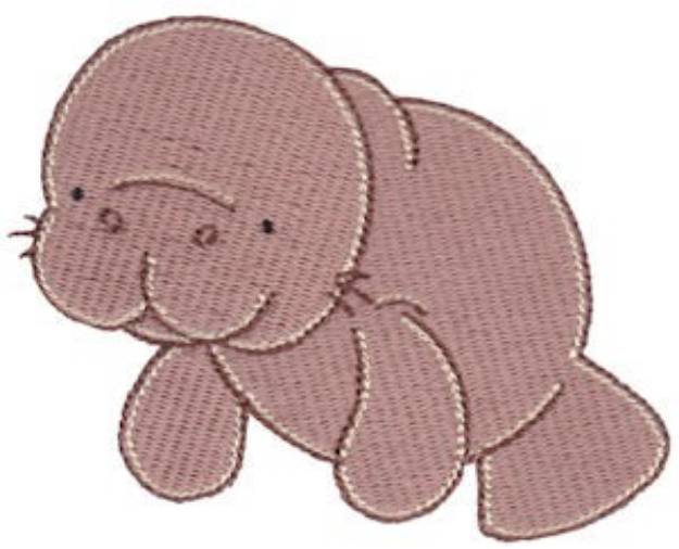 Picture of Sea Creatures Too Manatee Machine Embroidery Design