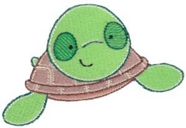 Picture of Sea Creatures Too Turtle Machine Embroidery Design