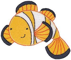 Picture of Sea Creatures Too Clown Fish Machine Embroidery Design