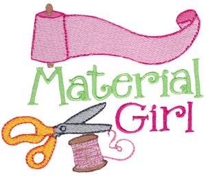 Picture of Material Girl Machine Embroidery Design