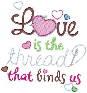 Picture of Thread That Binds Machine Embroidery Design