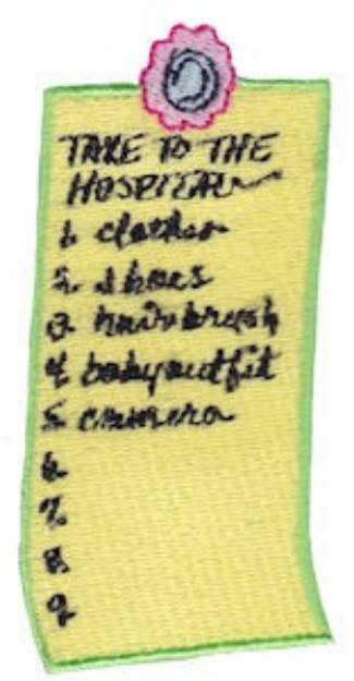 Picture of Take To Hospital Machine Embroidery Design
