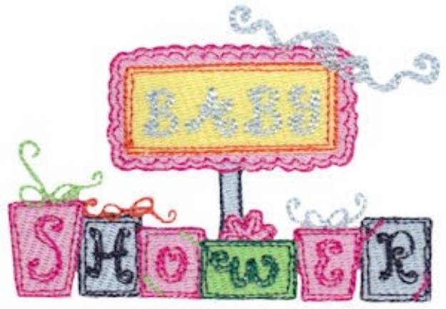 Picture of Baby Shower Machine Embroidery Design