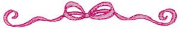 Picture of Ribbon Bow Machine Embroidery Design