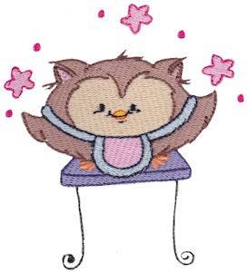 Picture of Owl Baby Machine Embroidery Design