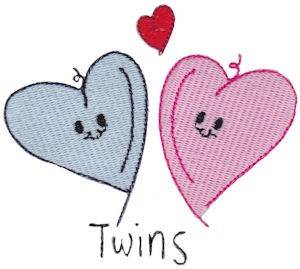 Picture of Twins Machine Embroidery Design