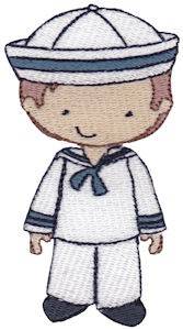 Picture of Sailor Boy Machine Embroidery Design