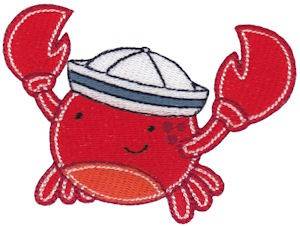 Picture of Sailor Crab Machine Embroidery Design
