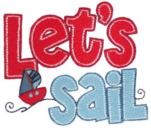 Picture of Lets Sail Machine Embroidery Design