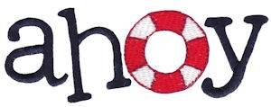 Picture of Ahoy Life Preserver Machine Embroidery Design