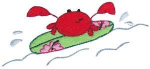 Picture of Summer Crab Machine Embroidery Design