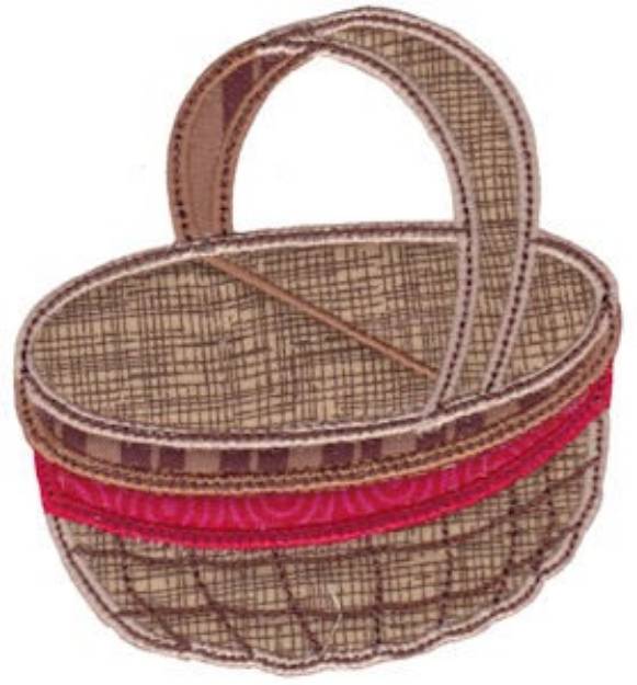 Picture of Picnic Basket Applique Machine Embroidery Design