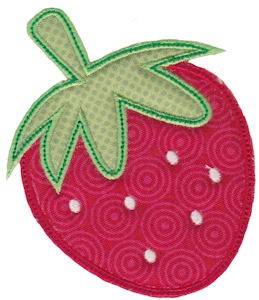 Picture of Applique Strawberry Machine Embroidery Design