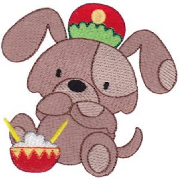 Picture of Chinese Zodiac Dog Machine Embroidery Design