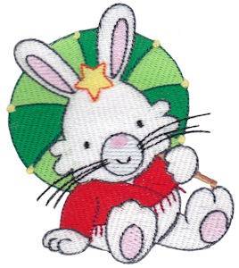 Picture of Chinese Zodiac Rabbit Machine Embroidery Design