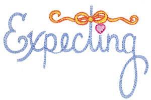 Picture of Expecting Machine Embroidery Design
