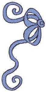Picture of Bow Ribbon Machine Embroidery Design