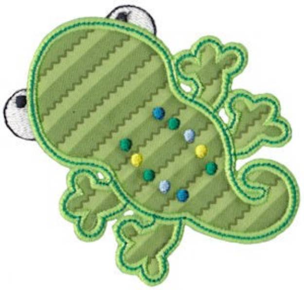 Picture of Applique Lizard Machine Embroidery Design