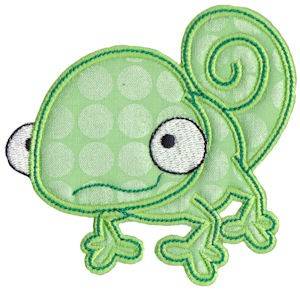 Picture of Applique Gecko Machine Embroidery Design