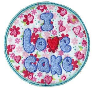Picture of I Love Cake Machine Embroidery Design