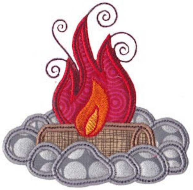 Picture of Applique Campfire Machine Embroidery Design