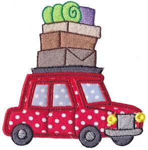 Picture of Applique Camping Car Machine Embroidery Design