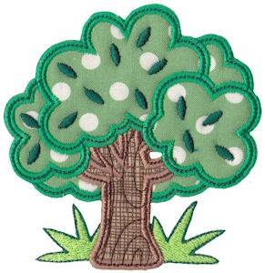 Picture of Applique Tree Machine Embroidery Design