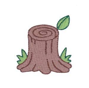 Picture of Mini Tree Stump Machine Embroidery Design