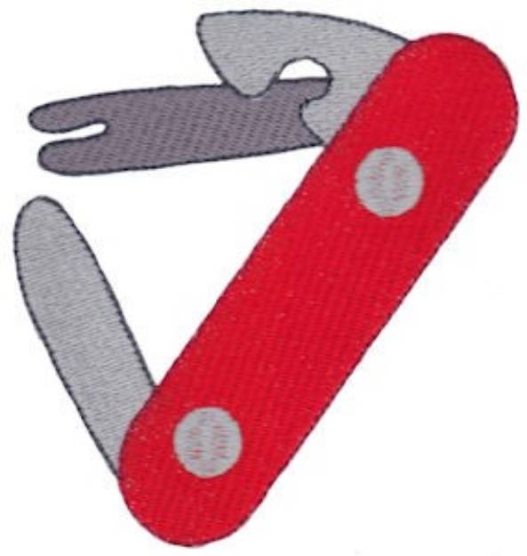 Picture of Pocket Knife Machine Embroidery Design