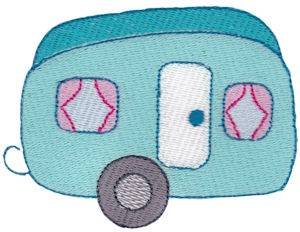 Picture of Camping Trailer Machine Embroidery Design