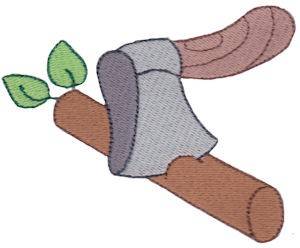 Picture of Chop Wood Machine Embroidery Design