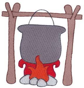 Picture of Campfire Cooking Machine Embroidery Design
