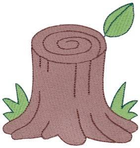 Picture of Tree Stump Machine Embroidery Design