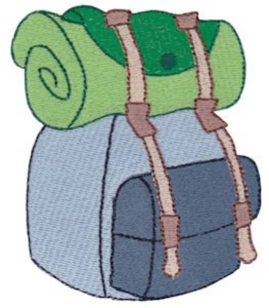 Picture of Camping Backpack Machine Embroidery Design