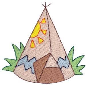 Picture of Camping Teepee Machine Embroidery Design