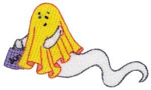 Picture of Ghost In Costume Machine Embroidery Design