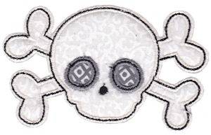 Picture of Skull & Crossbone Applique Machine Embroidery Design