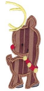 Picture of Applique Reindeer Machine Embroidery Design